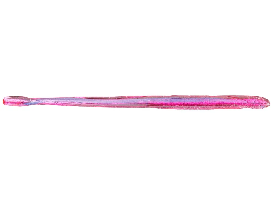 Robo Worms 6in Straight Tail Worm 10 Pk Morning Dawn Silver Flake