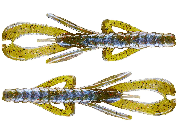 Strike King Rage Hawg 4" Blue Craw Red Flake