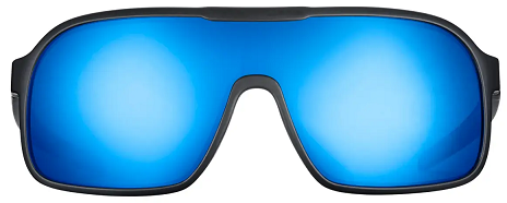 Flying Fisherman Sounder Sunglasses Matte Black / Smoke Blue Mirror