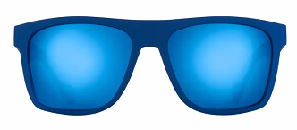 Flying Fisherman Morada Floating Sunglasses Matte Navy / Smoke Blue Mirror
