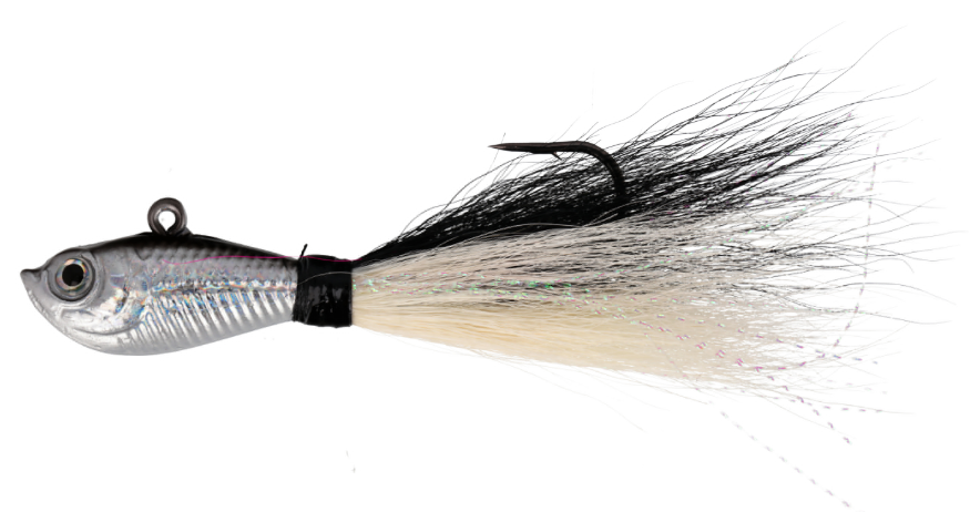 Lazer Sharp Fish Head Bucktail Jig Shad - 3/4oz. - sz. 3/0