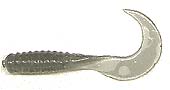 Action Bait 3in Curly Grubs 20pk Smoke