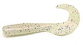Action Bait 3in Curly Grubs 20pk Pearl Pepper