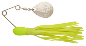 H&H Mini Single Spinner 1/16 6/card Chartreuse
