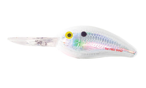 Bomber Fat Free Shad 1oz 3in 12-16ft Pearl White