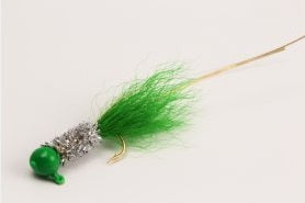 Slater Original Jig 1/32 Green/Silver/Greed #6 Hook 2pk