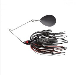 War Eagle Night Time Spinnerbait 1/2oz BNK Black Red