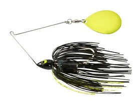War Eagle Night Time Spinnerbait 3/4oz CHA Black Chartreuse
