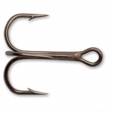 Mustad Treble Hook Round Bend Bronze Size 4 1000ct