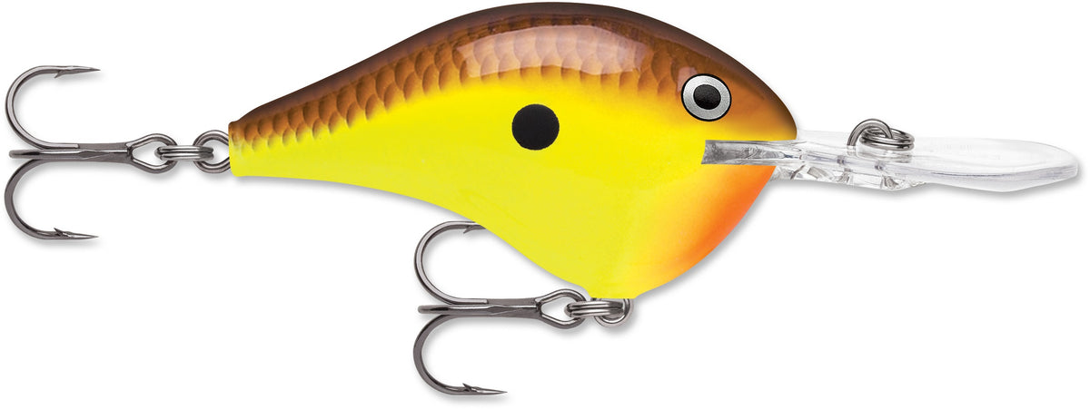 Rapala DT Series 8' 3/8 2" Chartreuse Rootbeer Craw