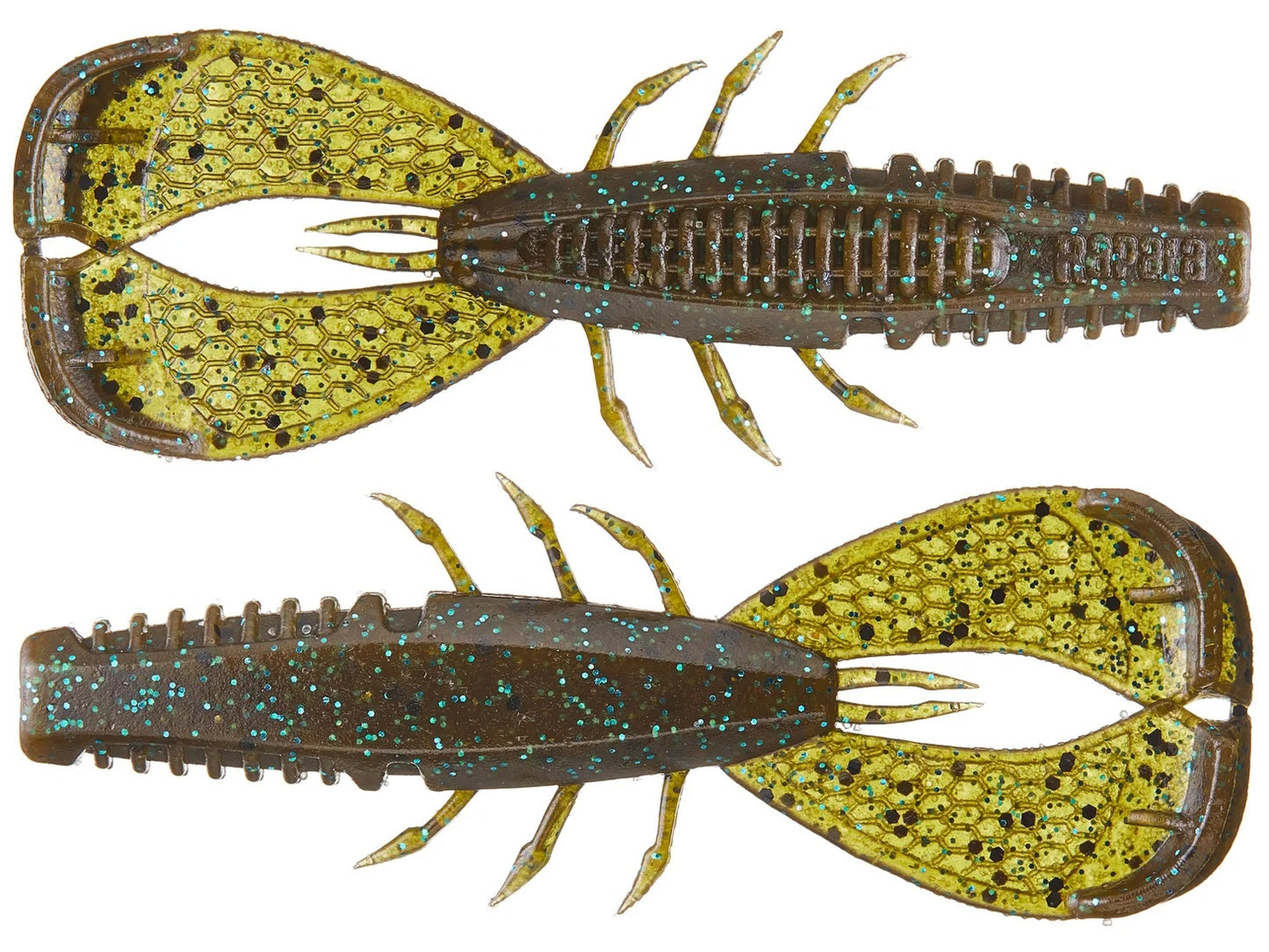 Rapala CrushCity Cleanup Craw 3.5in 7ct Green Pumpkin Blue