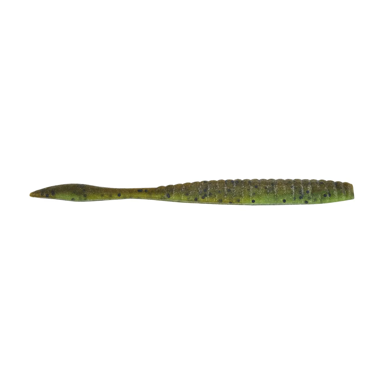 Berkley PowerBait® MaxScent Flat Worm 4.5in Green Pump/Wtrmln10ct