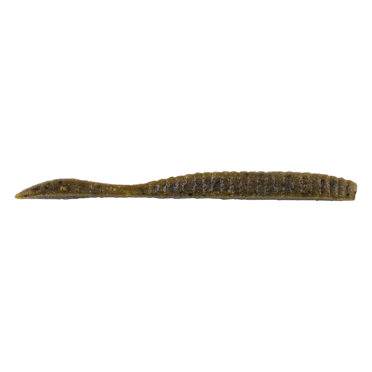 Berkley PowerBait® MaxScent Flat Worm 3.6in Green Pumpkin 10ct
