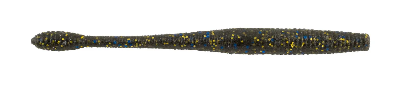 Berkley PowerBait® MaxScent Hit Worm 4.5in Smoke Black Blue Gold 10ct
