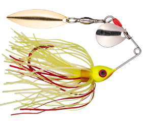 Strike King Bleeding Mini-King Spinnerbait Bleeding Chartreuse