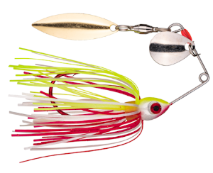 Strike King Bleeding Mini-King Spinnerbait Bleeding Chartreuse White