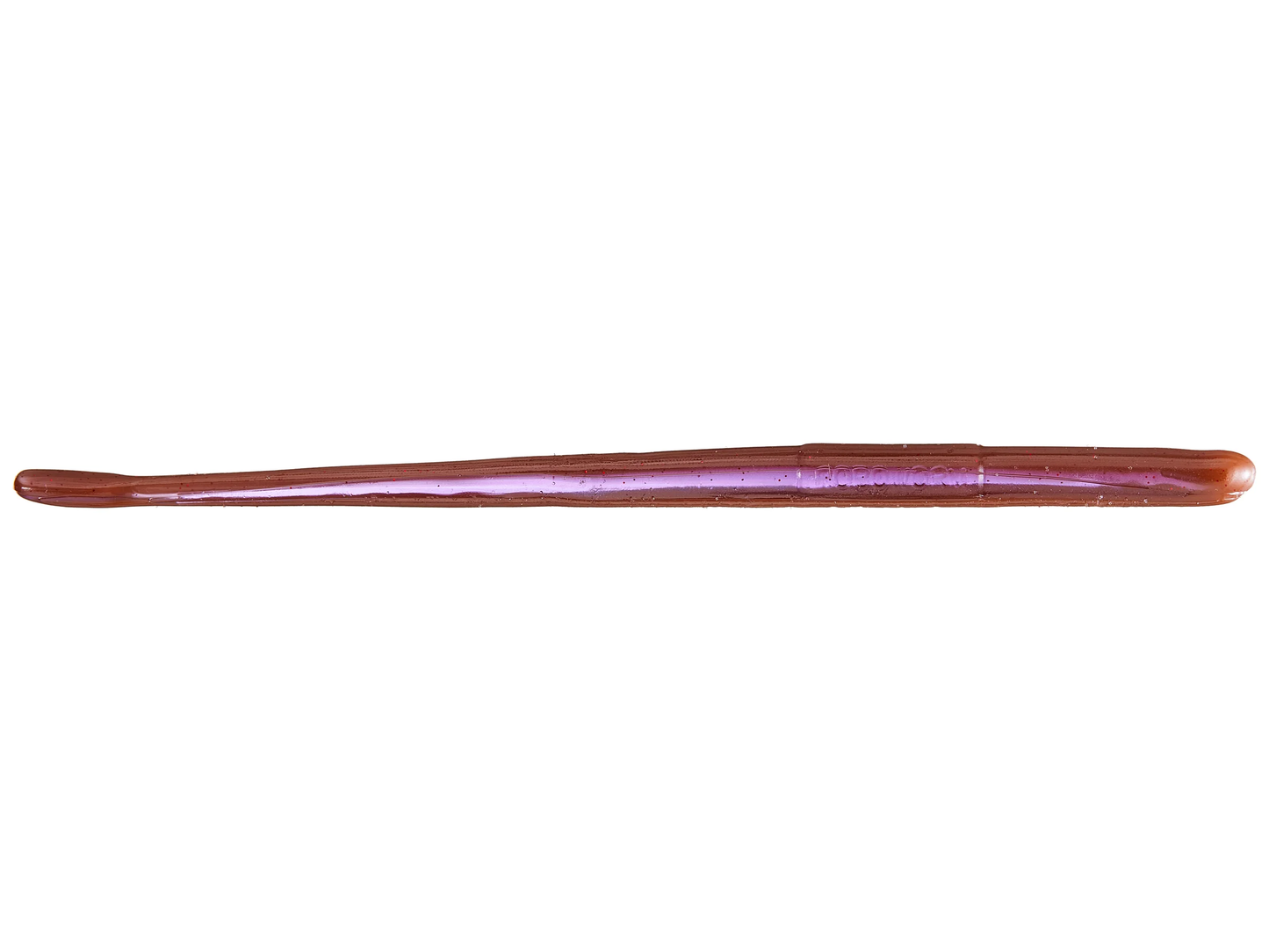Robo Worms 6in Straight Tail Worm 10 Pk OxbloodRed Flake