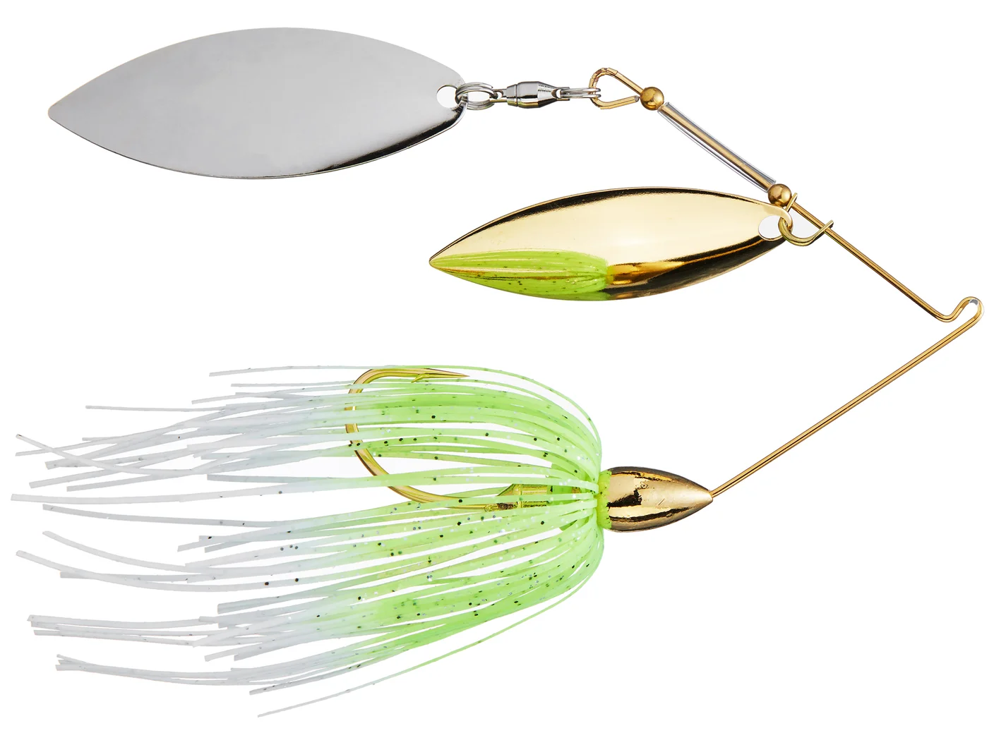 War Eagle Spinnerbait Gold Frame DWLR 3/8 White/Chart