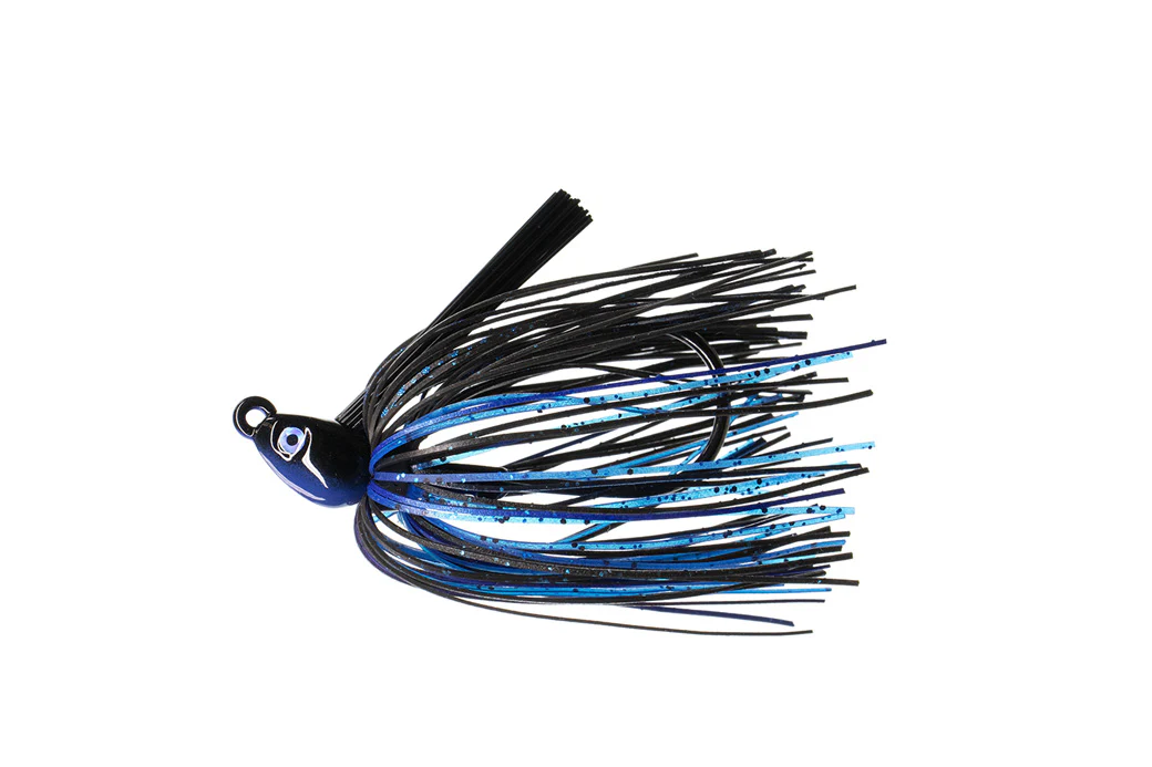 Dirty Jigs No-Jack Swim Jig, Black & Blue, 3/8oz
