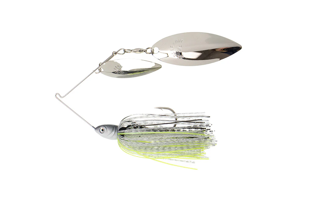 Dirty Jigs Compact Spinnerbait, Chartreuse Shad, 3/8oz