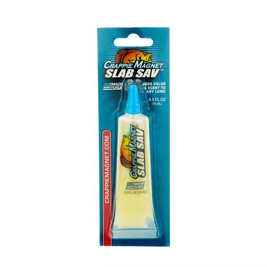 Leland Crappie Magnet Slab Sav .5oz White Blue Silver