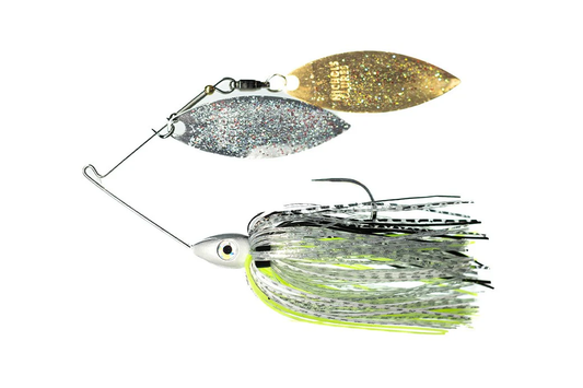 Nichols Dirty Flake Spinnerbait, Chartreuse Shad, 3/8oz