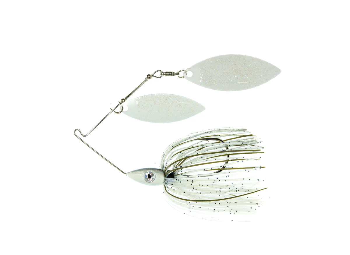 Nichols Dirty Flake Spinnerbait, Blue Glimmer Shad, 3/8oz