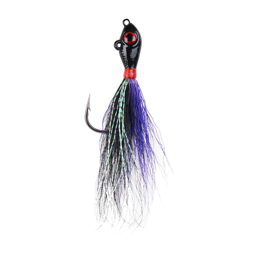 Mustad Big Eye Bucktail 1/8oz Black/Purple