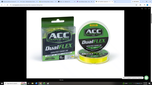 ACC Crappie DualFlex - 4lb Clear Copolymer Fishing Line 300 Yards<br>