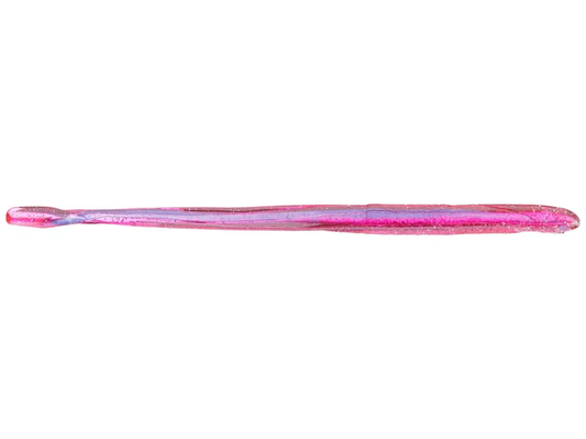 Robo Worms 6in Straight Tail Worm 10 Pk Morning Dawn Silver Flake