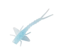 Bobby Garland Itty Bit Mayfly 1.25" 20ct Mo Glo Glow Worm