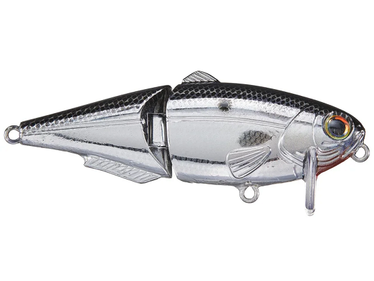 Strike King Wake Shad Topwater Bait Mirage Chrome Black