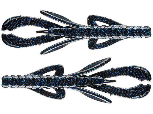 Strike King Rage Hawg  5" Black Blue Flake