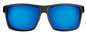 Flying Fisherman Kingfisher Floating Sunglasses Matte Black / Smoke Blue Mirror