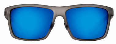 Flying Fisherman Kingfisher Floating Sunglasses Matte Gray / Smoke Blue Mirror