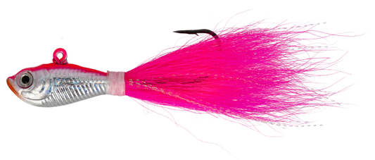 Lazer Sharp Fish Head Bucktail Jig Pink - 3oz.- sz. 7/0