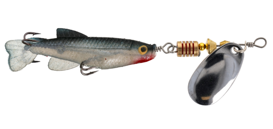 Lake and Stream Minnow Spinner - Black / White - 1/4 oz.