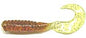 Action Bait 3in Curly Grubs 20pk Pumpkin Chartreuse Tail