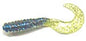 Action Bait 3in Curly Grubs 20pk Firecracker Chartreuse Tail