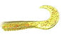 Action Bait 3in Curly Grubs 20pk Chartreuse Red Glitter