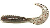 Action Bait 3in Curly Grubs 20pk Smoke Red Glitter