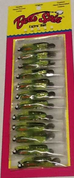 Betts Spin 1/16 Chartreuse Craw Glitter 12/cd