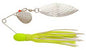 H&H Willow Double Spinner 3/8 (6cd) Chartreuse/White