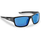 Flying Fisherman Sand Bank Sunglass Matte Black Smoke Blue Mirror