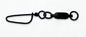 Mustad Black Ball Bearing Swivel w/Snap 3ct Size 4