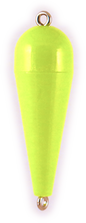 Rainbow Torpedo Float 1/8oz Opaque Chartreuse 12ct