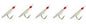 Eagle Claw Sabiki Rigs White/Glow Size 10