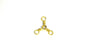 Eagle Claw Swivel-Brass 3-Way 12ct/12pk Size 6