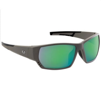Flying Fisherman Sunglasses Drop Back Matte Gray-Green Mirror