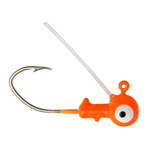 Eagle Claw Pro-V Weedless Ball Jig Head 1/16 6ct Orange